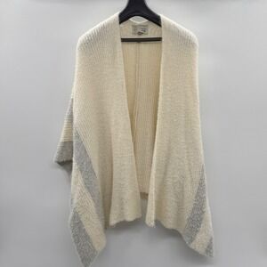 Anthropologie Saturday Sunday Oversized Cream Striped Knit Cardigan One Size